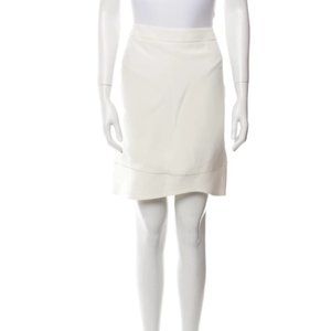 Tom Ford Ivory Mini Pencil Skirt, Size 8 (US) 42 (IT)